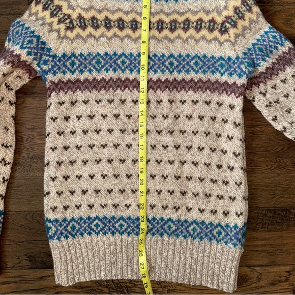 Vintage 1960’s Woolrich Fair Isle Sweater Wool - Picture 10 of 11